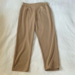 Khaki Beige Solid Skinny Pants SHEIN large